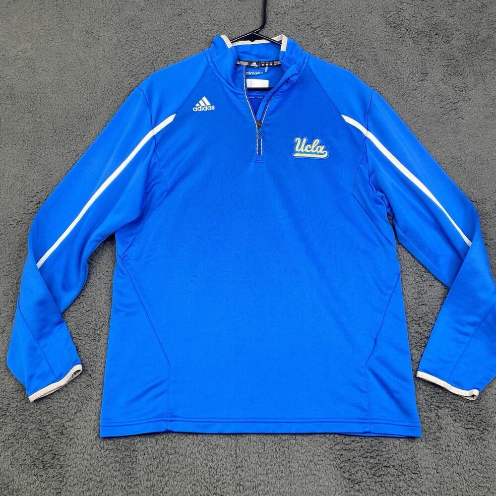 Adidas UCLA Bruins Jacket NCAA 1/4 Zip Training Jacket Sweatshirt Size Large